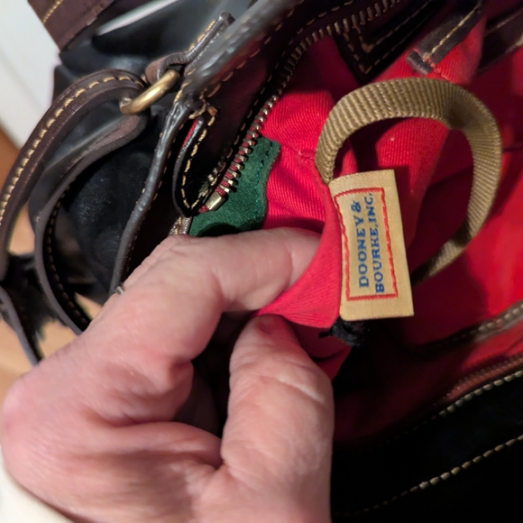 Dooney & Bourke Black Leather Tote Bag - Picture 8 of 9
